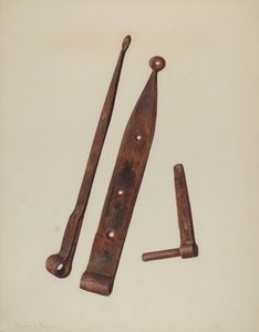 Hinges and Bolt, c. 1939 by Manuel G. Runyan