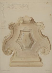 Marble Ornament from Top of Mantelpiece by Manuel G. Runyan