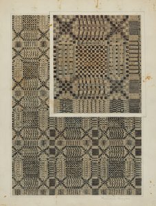 Woven Coverlet by Manuel G. Runyan