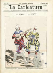 Illustration for the Cover of La Caricature (1880) by Manuel Luque