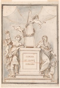 Design for a Monochrome Painting, Church of Corpus Domini, Bologna, Italy by Marc Antonio Franceschini