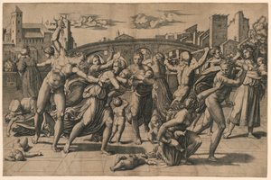 Massacre of the Innocents (without the Fir Tree) by Marc Antonio Raimondi