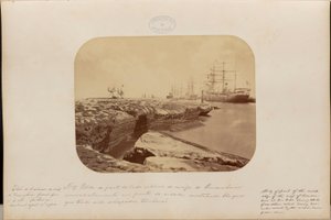 Study of the Inner Side of the Reef of Pernambuco Directly Opposite the City Showing Blocks that Have Been Undermined and Fallen by Marc Ferrez