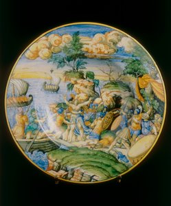 Rape of Elena, plate attributed to Marcantonio Raimondi, Museo Nazionale del Bargello, Florence