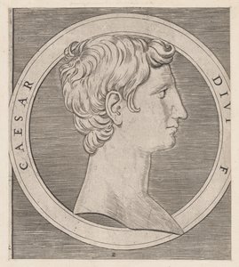 Speculum Romanae Magnificentiae: Octavian Augustus, from The Twelve Caesars, ca. 1500-1534 by Marcantonio Raimondi