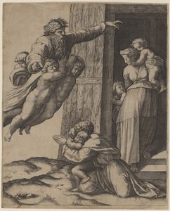 God Appearing to Noah by Marcantonio Raimondi after Raphael