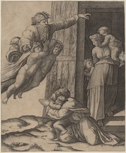 God Appearing to Noah by Marcantonio Raimondi after Raphael