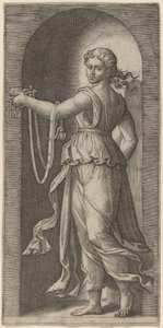 Temperance by Marcantonio Raimondi after Raphael