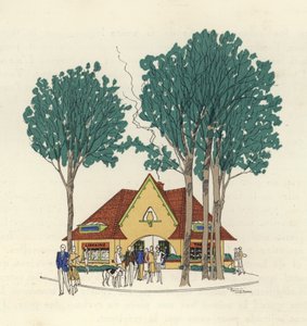 Librairie and Tabac at Le Touquet by Marcel Jacques Hemjik