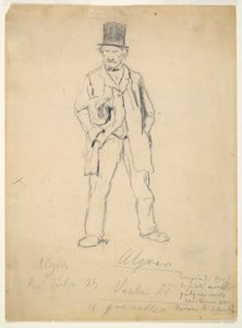 Sketch of a Tramp; Woman and Two Infants by Marcellin Desboutin