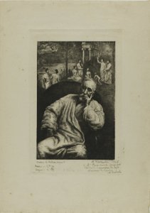 Pierre Puvis de Chavannes, Portrait and Composition by Marcellin Gilbert Desboutin