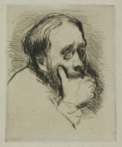 Portrait of Degas, His Hand Over his Mouth