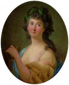 Portrait of Katarzyna Gattai Thomatis as a Muse by Marcello Bacciarelli