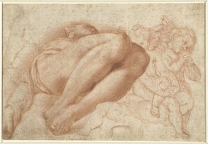 Group of Cherubs and a Reclining Man