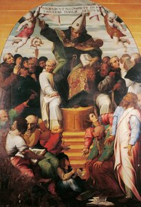 St Augustine in Glory Disputing with Heretics