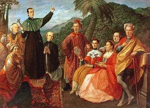 A Jesuit and His Family by Marco Benefial