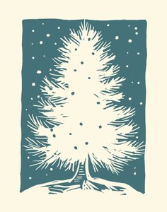 White Christmas tree by Marco Campedelli