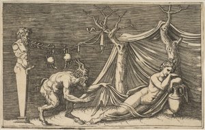 A Satyr Discovering a Sleeping Woman