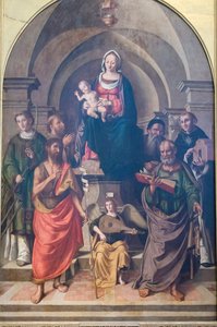 Virgin and Child Surrounded by Saints