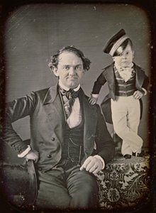 P.T. Barnum and General Tom Thumb by Marcus Aurelius Root