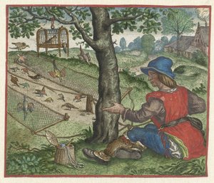Fable of the Birdcatcher by Marcus Gheeraerts (I)