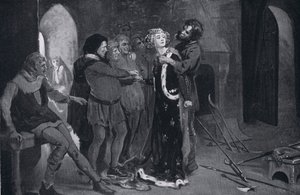 The Fair Maid of Kent Kissed by Insurgents AD 1381 by Margaret Dovaston