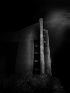 Stark Concrete Monument by Margaret Halaby