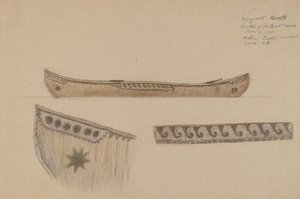 Model of Canoe by Margaret Knapp