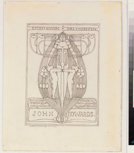 Design for a Bookplate by Margaret MacDonald Mackintosh