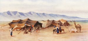 Arab Encampment between Homs and Palmyra by Margaret Thomas