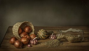 Autumn Kitchen Bounty by Margareth Perfoncio