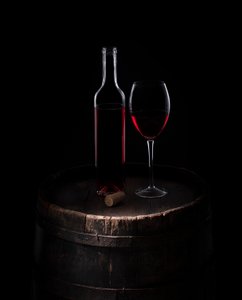 Classic Red Wine Still Life