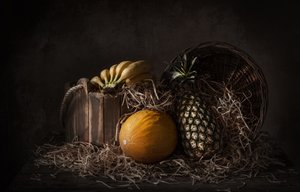 Dark Tropical Still Life by Margareth Perfoncio