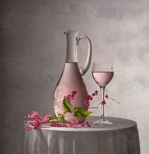 Elegant Pink Still Life by Margareth Perfoncio