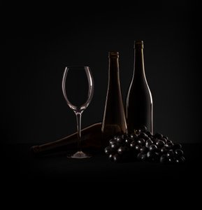 Elegant Wine Still Life by Margareth Perfoncio