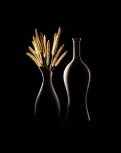 Golden Grass Vases