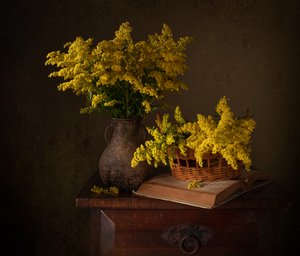 Goldenrod Still Life by Margareth Perfoncio