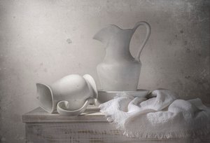 Quiet Ceramic Still Life by Margareth Perfoncio