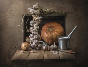 Rustic Autumn Harvest by Margareth Perfoncio