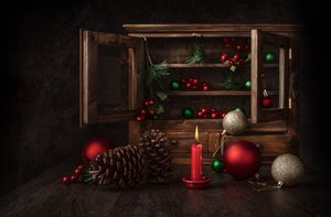 Rustic Christmas Still Life