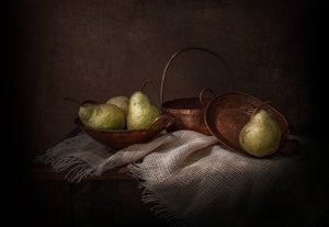 Rustic Copper Pears by Margareth Perfoncio