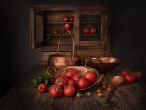 Rustic Copper Tomatoes by Margareth Perfoncio