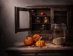 Rustic Fall Pantry