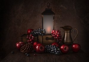Rustic Harvest Still Life by Margareth Perfoncio