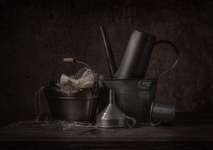 Rustic Metal Still Life by Margareth Perfoncio