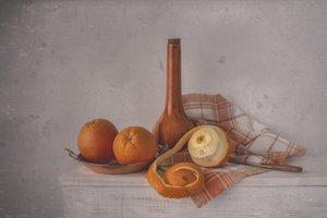Rustic Orange Still Life by Margareth Perfoncio