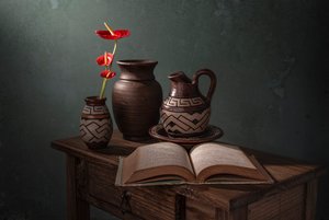 Rustic Pottery Still Life by Margareth Perfoncio