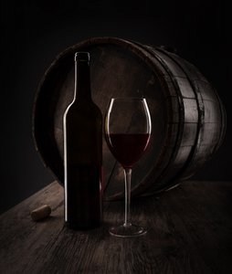 Rustic Wine and Barrel by Margareth Perfoncio