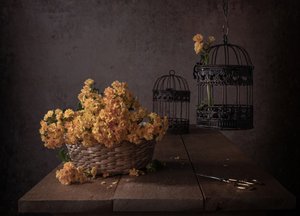 Rustic Yellow Flowers