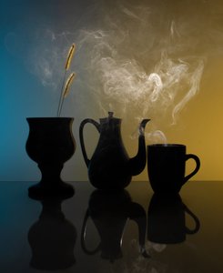 Warm Tea Still Life by Margareth Perfoncio